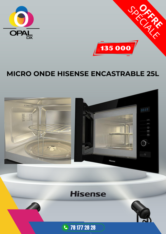 MICRO ONDE HISENSE ENCASTRABLE 25 LITRES