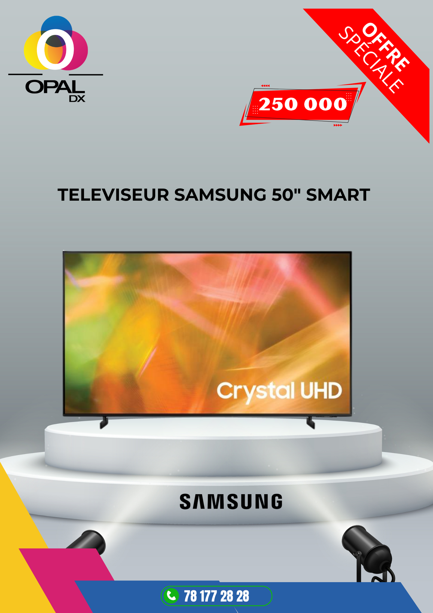 TÉLÉVISEUR SAMSUNG 50" SMART