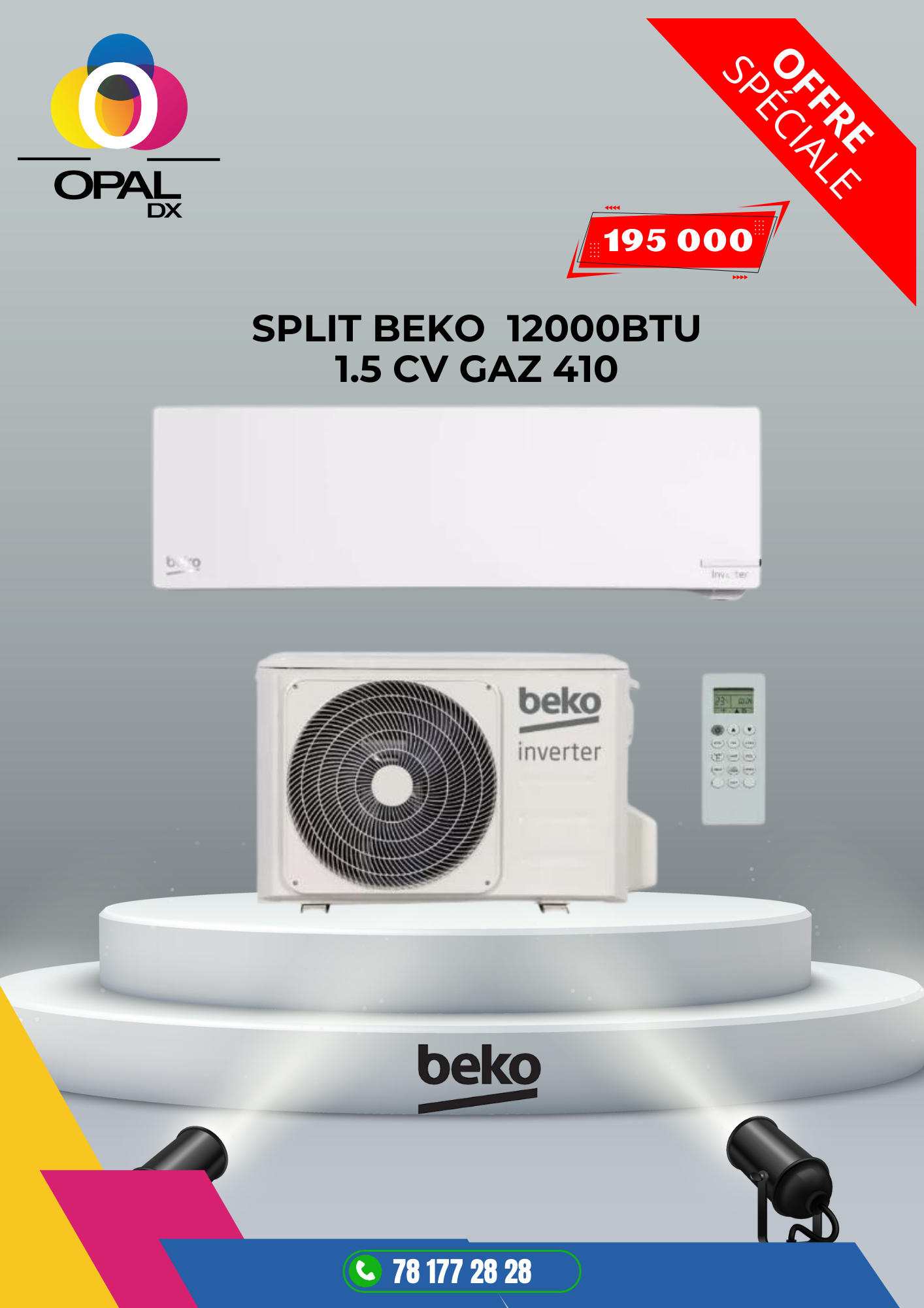 SPLIT BEKO 12000BTU 1.5 CV