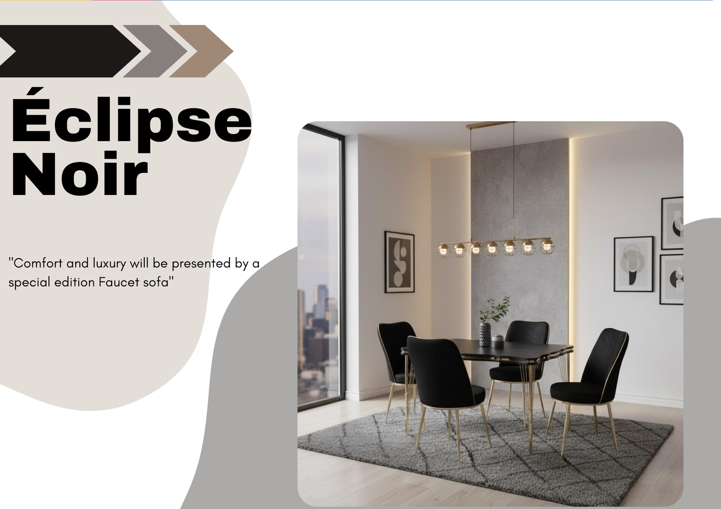 TABLE À MANGER 4PLACES NOIR 3002020