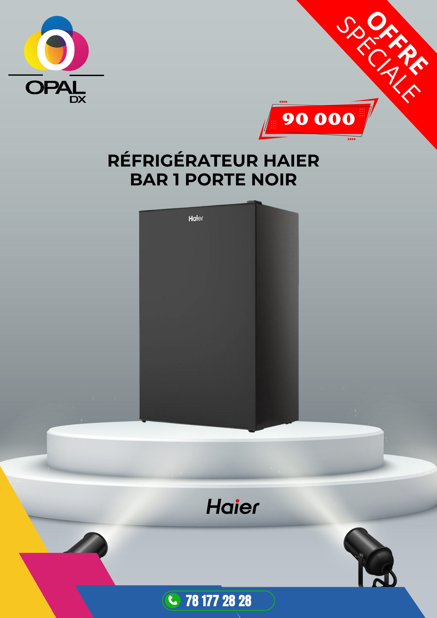 Réfrigérateur HAIER Bar 1 porte 135LITRES
