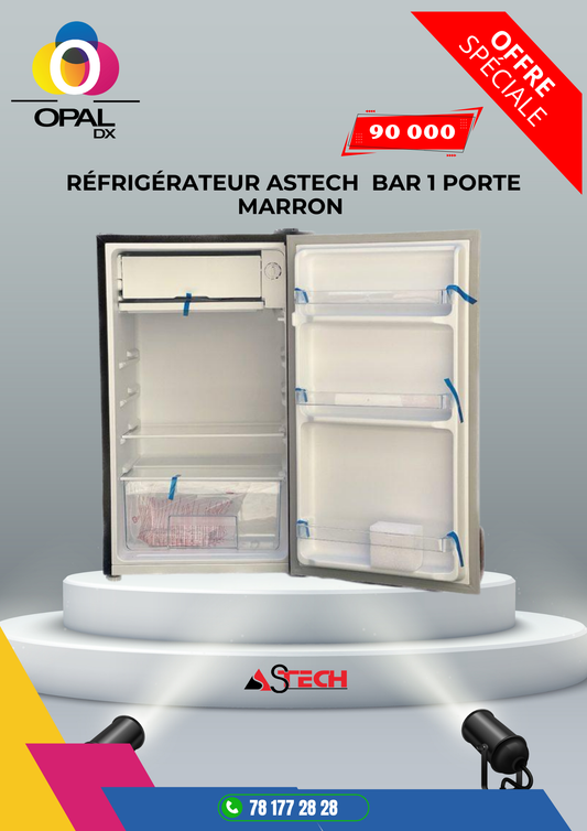 RÉFRIGÉRATEUR ASTECH BAR 1 PORTE 90LITRES