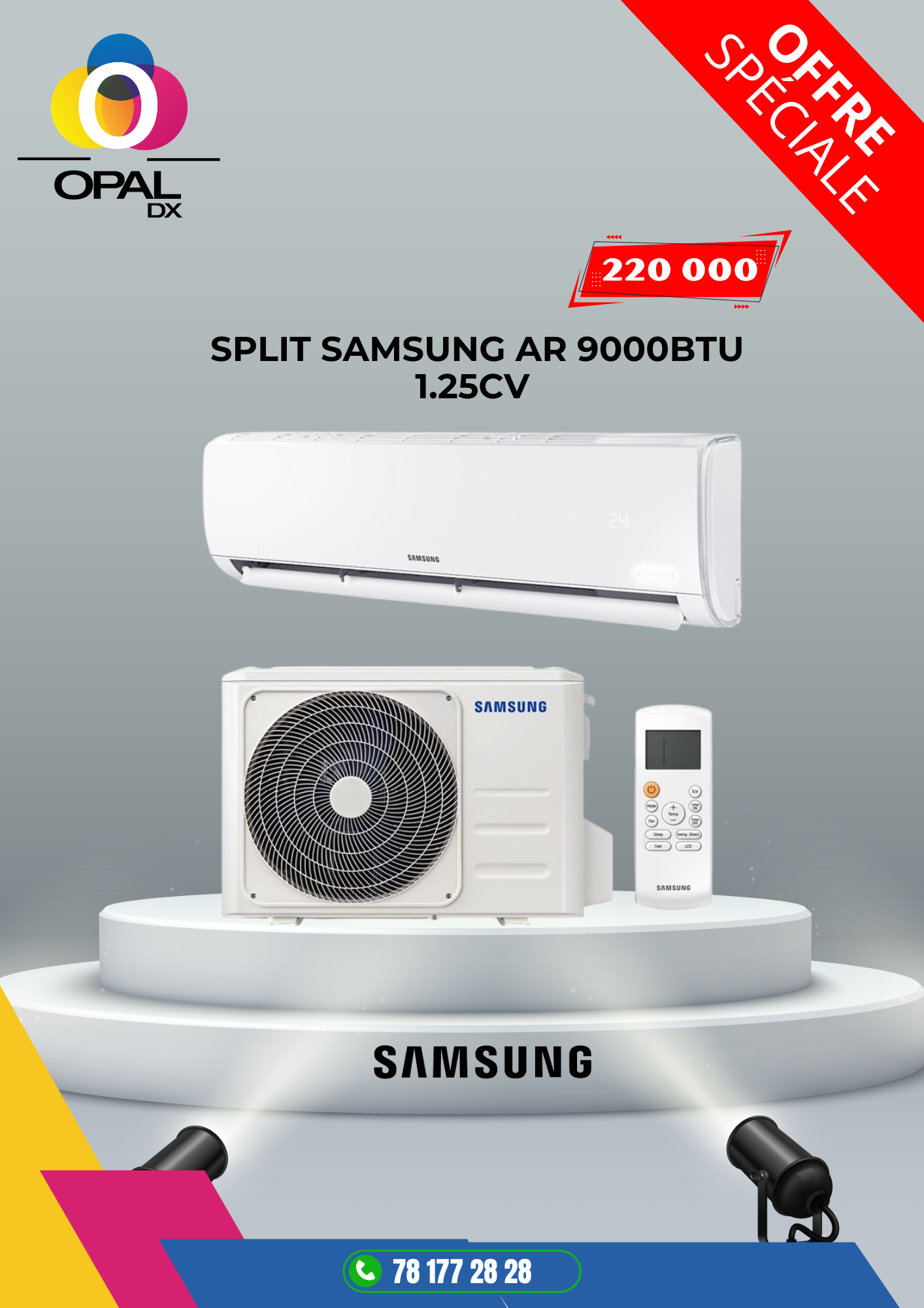 SPLIT SAMSUNG AR 9000BTU 1.25CV