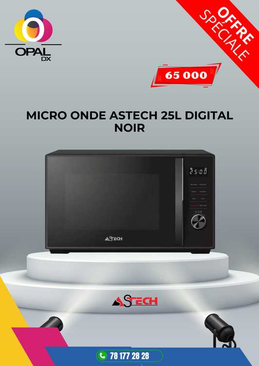 MICRO ONDE ASTECH 25L DIGITAL NOIR