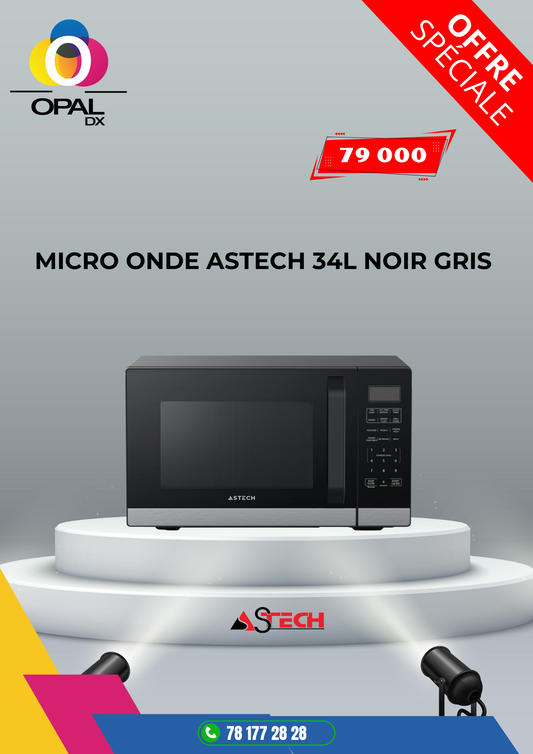 MICRO ONDE ASTECH 34L NOIR GRIS