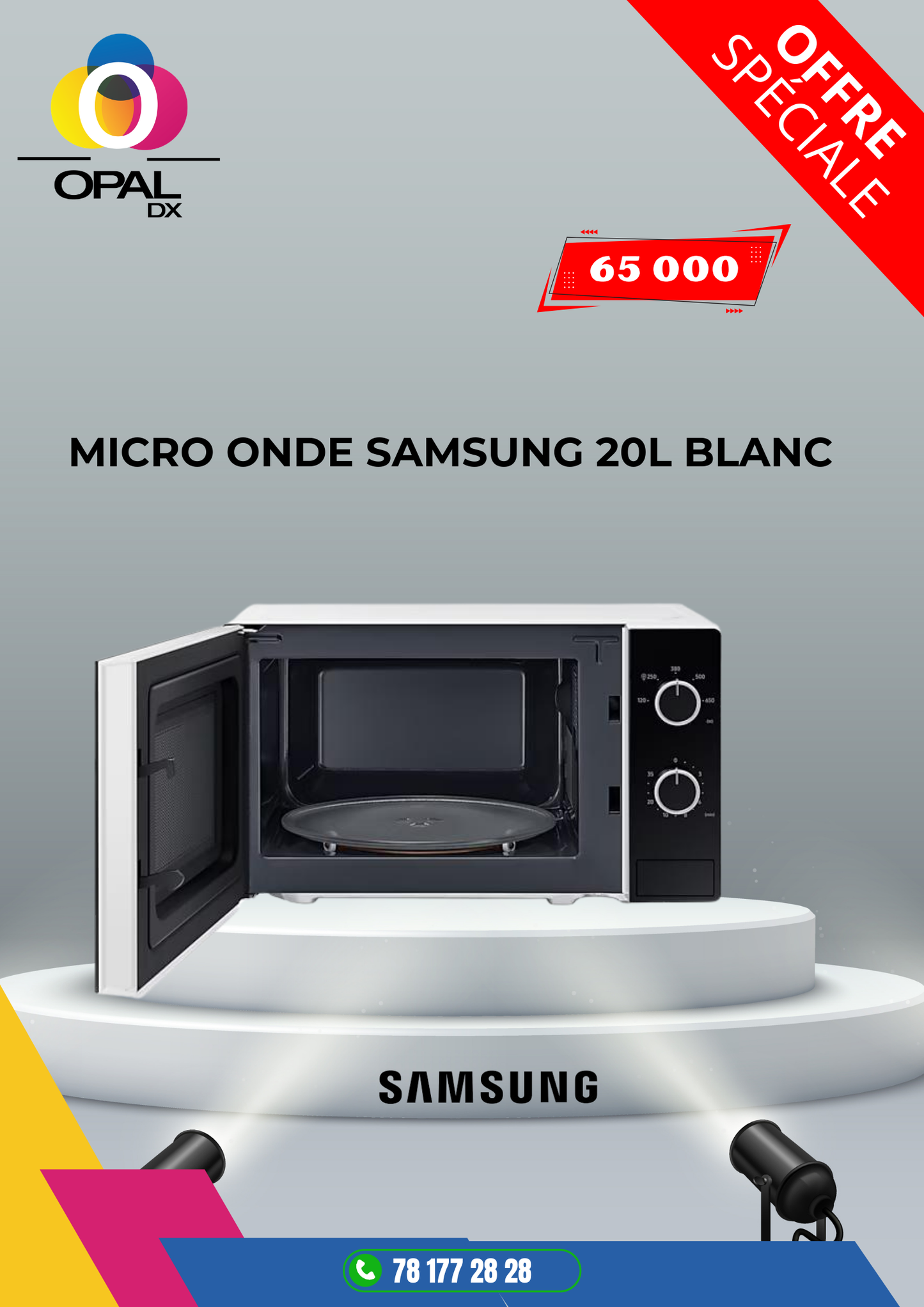 MICRO ONDE SAMSUNG 20L BLANC