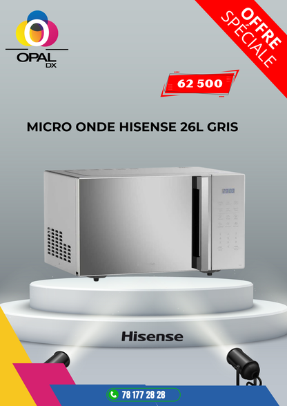 MICRO ONDE HISENSE 26L GRIS