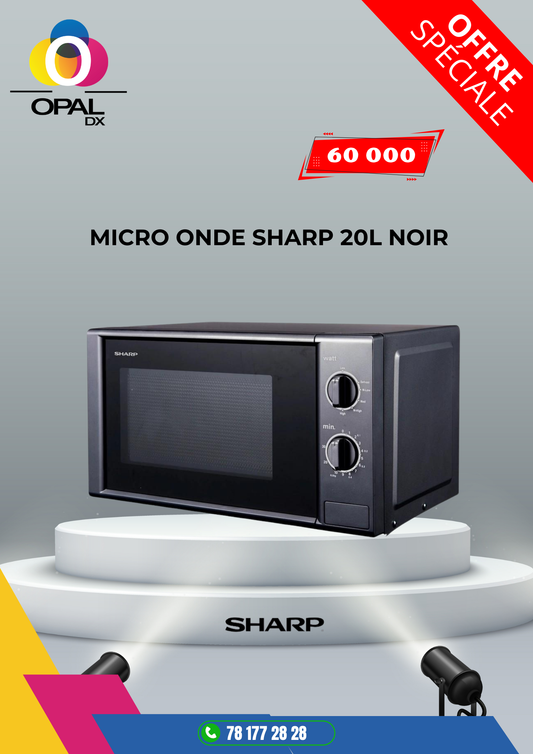 MICRO ONDE SHARP 20L NOIR