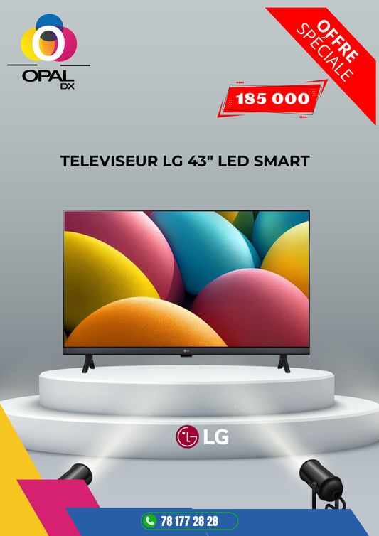 TÉLÉVISEUR LG 43" LED SMART