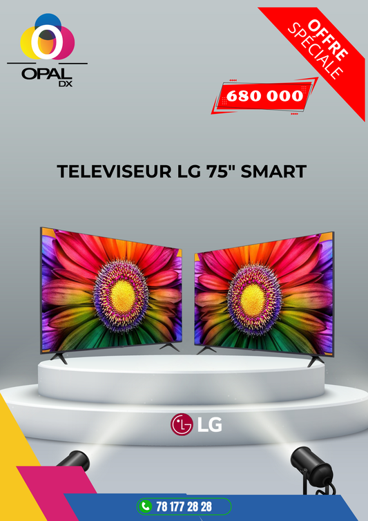 TÉLÉVISEUR LG 75" SMART