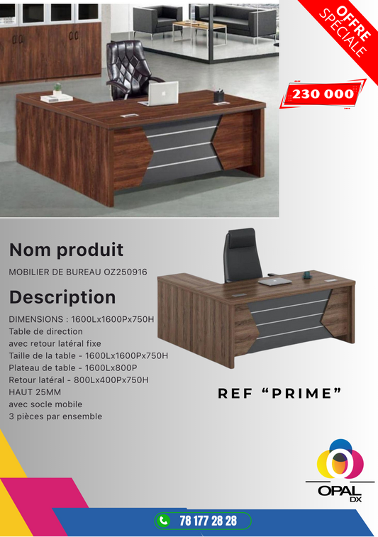 MOBILIER DE BUREAU RÉF "PRIME"