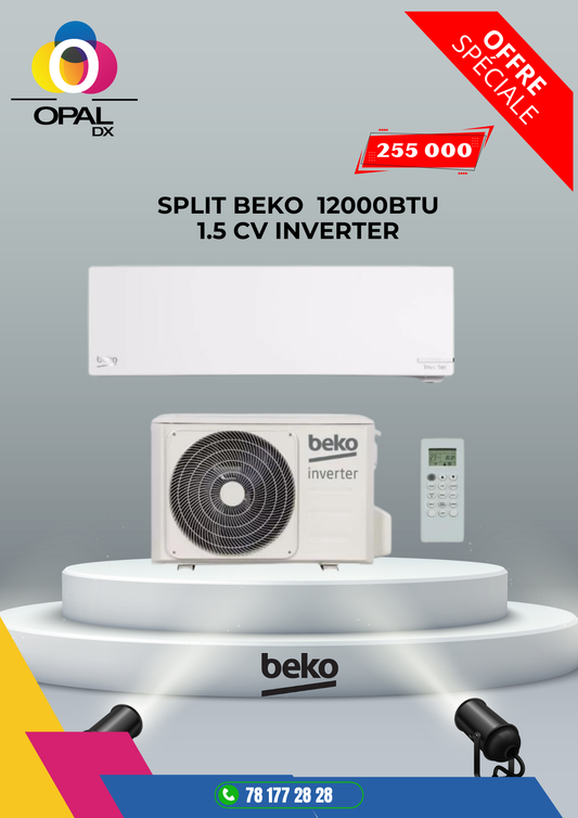SPLIT BEKO 12000BTU 1.5 CV INVERTER