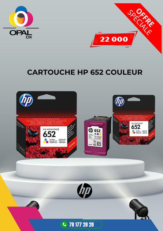 CARTOUCHE HP 652 COULEUR