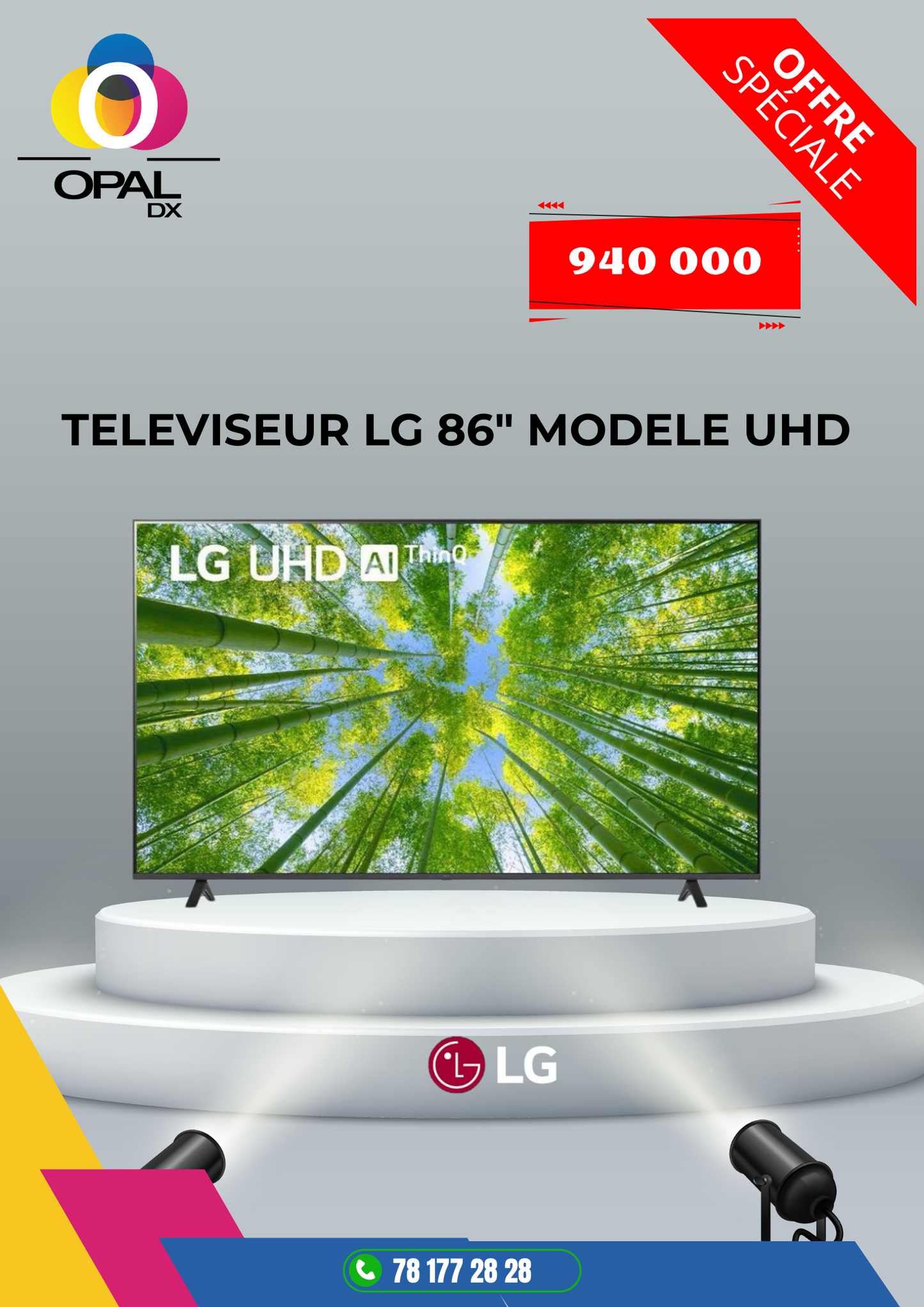 TÉLÉVISEUR LG 86"