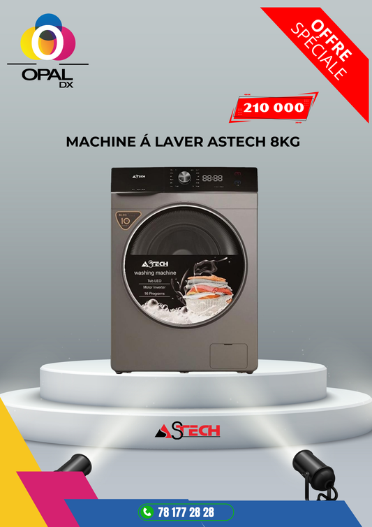 MACHINE À LAVER ASTECH 8KG INVERTER