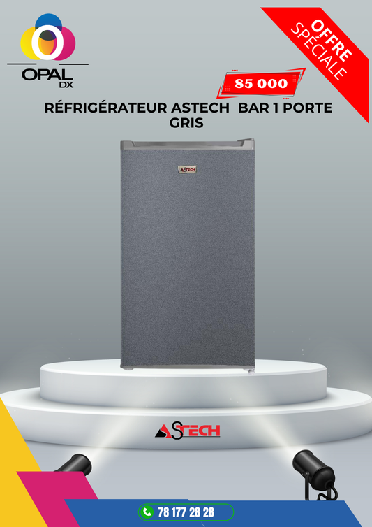 RÉFRIGÉRATEUR ASTECH BAR 1 PORTE 90LITRES