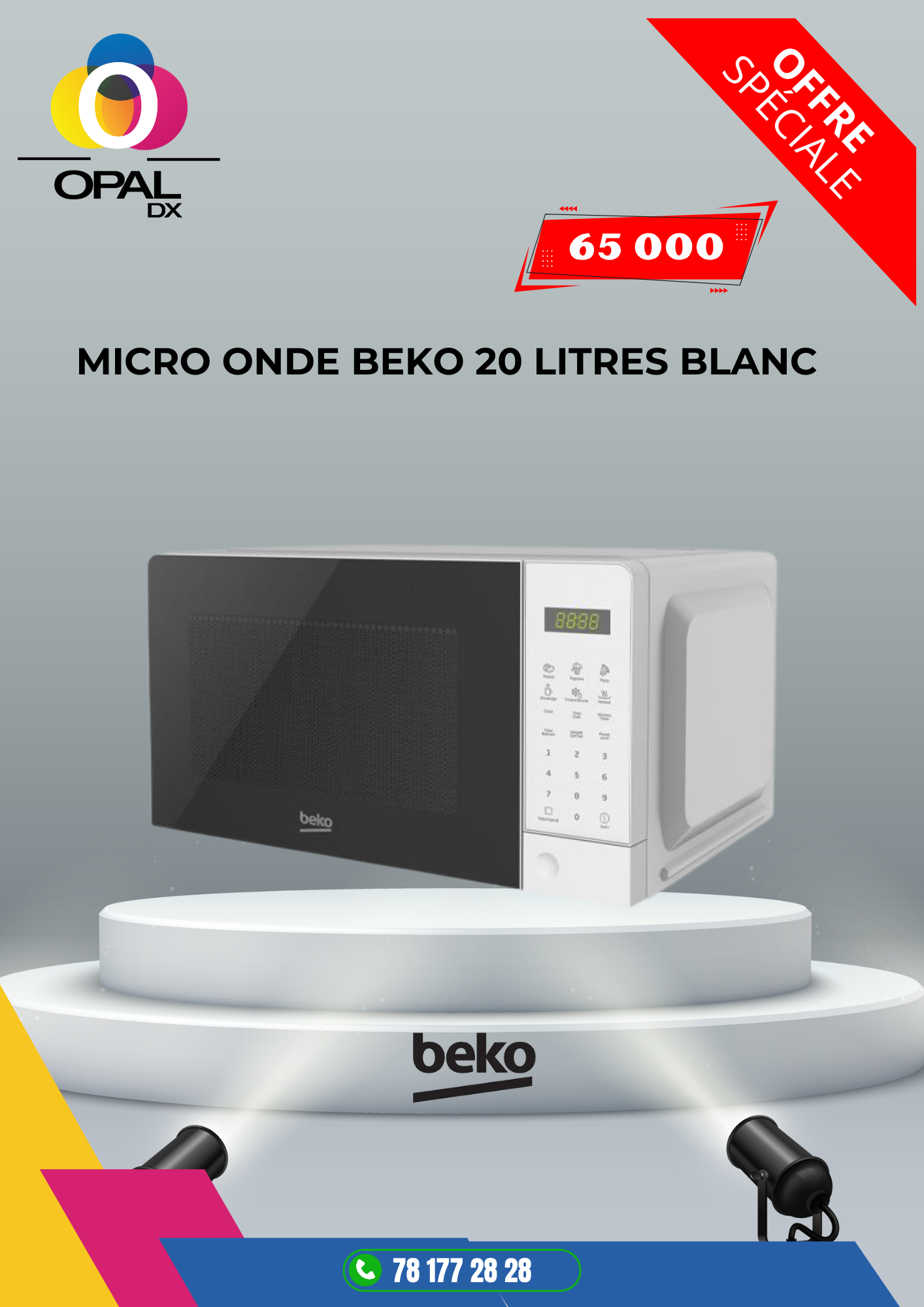 MICRO ONDE BEKO 20 LITRES BLANC