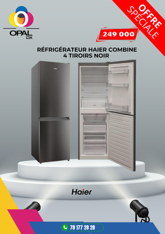 Réfrigérateur HAIER Combine 4 tiroirs 246LITRES