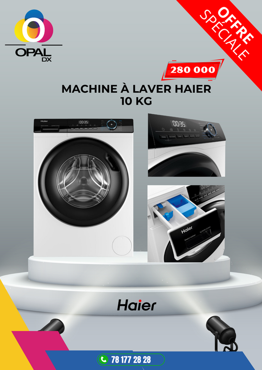 Machine à Laver HAIER 10Kg BLANC