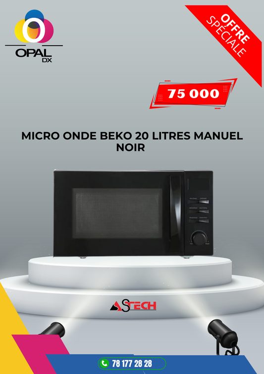 MICRO ONDE BEKO 23 LITRES MANUEL NOIR